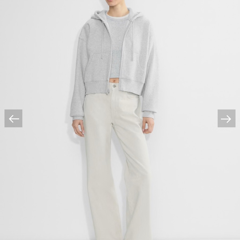 Aritzia Cozy Sweatfleece Boyfriend Boxy Zip Hoodie